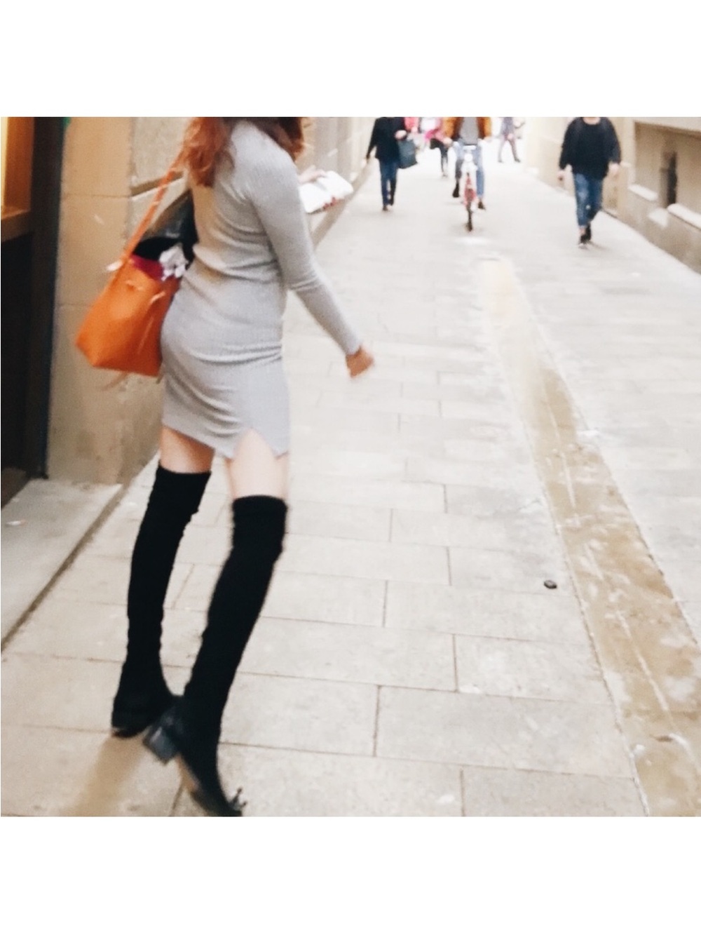 Paralléle Paris black suede over the knee boots